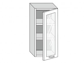 19.40.3 Шкаф настенный (h=913) на 400мм с 1-ой стекл. дверцей в Советском - sovetskij.магазин96.com | фото