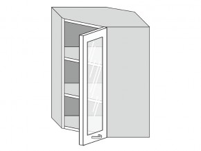 19.60.3у Шкаф настенный (h=913) угловой на 600мм со стекл. дверцей в Советском - sovetskij.магазин96.com | фото