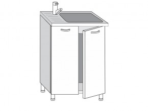2.60.2мн Шкаф-стол на 600мм под накладную мойку с 2-мя дверцами в Советском - sovetskij.магазин96.com | фото