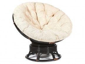 Кресло-качалка Papasan w 23/01 B с подушкой Antique brown, ткань Старт в Советском - sovetskij.магазин96.com | фото