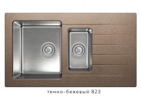 Мойка комбинированная Tolero twist TTS-890 Темно-бежевый 823 в Советском - sovetskij.магазин96.com | фото