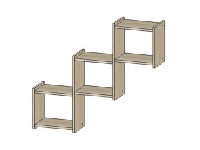 Полка Квадро ясень шимо светлый в Советском - sovetskij.магазин96.com | фото